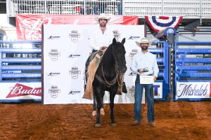 Robert Forst wins RHAA Senior Horse in 2021-2022 National Finals on Seven S Crazy Horse.